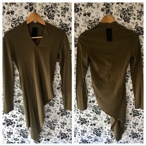 SLAB by Rick Owens Women’s Tunic Green Top XSMALL
